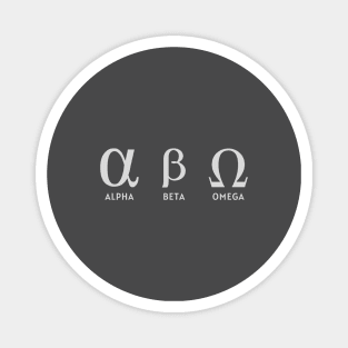 AlphaBetaOmega T Shirt Magnet